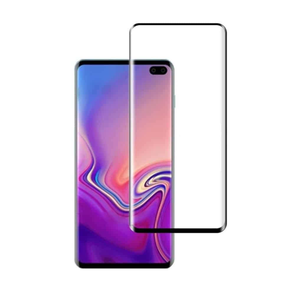 Folie de Sticla compatibila Samsung Galaxy S10 Plus - Acoperire full, Margini curbate