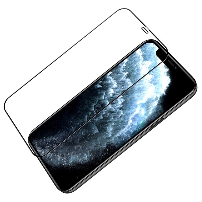 Folie protectie ecran, Sticla, pentru iPhone 12 Pro Max, Negru
