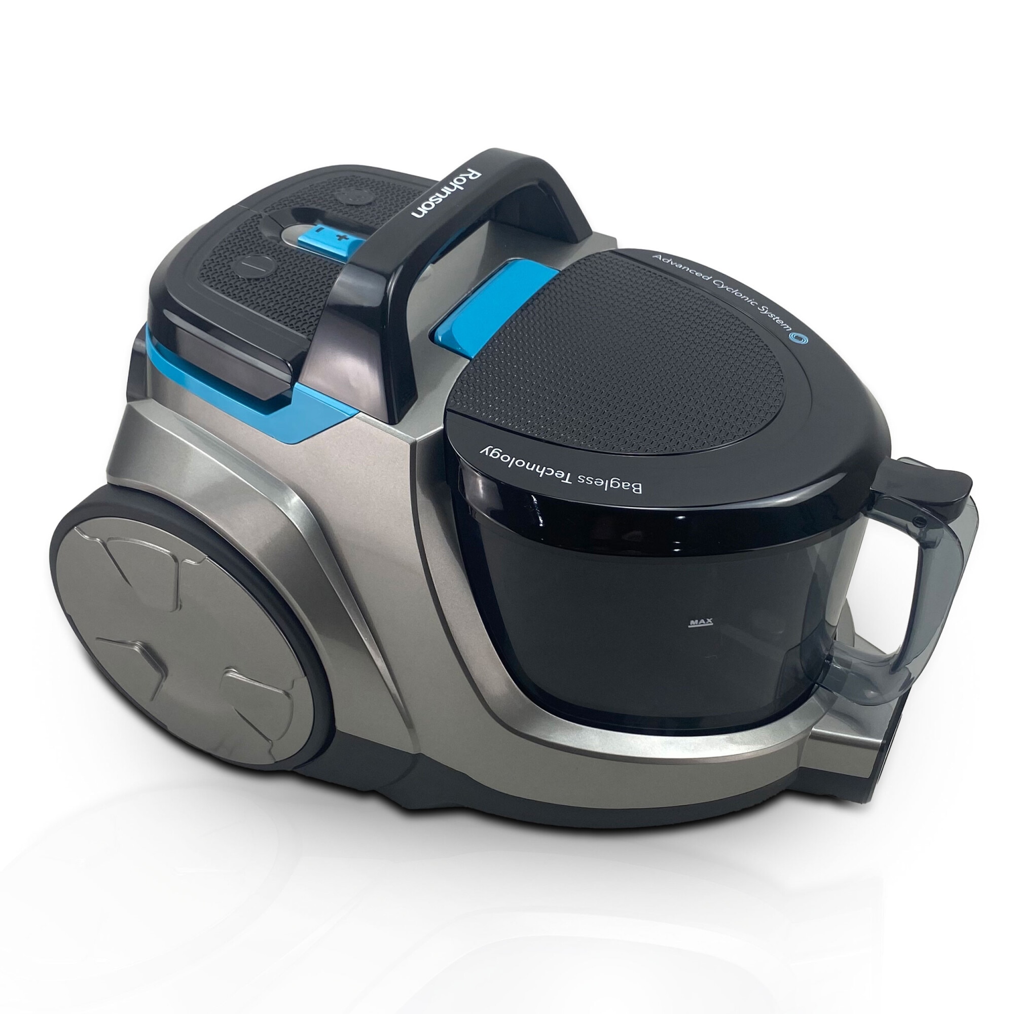 Aspirator ciclonic fara sac, Rohnson R1245, 3 L, 800W, 2 filtre Hepa, 80 Db, putere reglabila, tub metalic telescopic