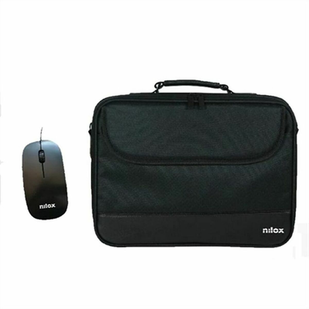 Husa pentru laptop, Nilox, Poliester, 15.6", Negru