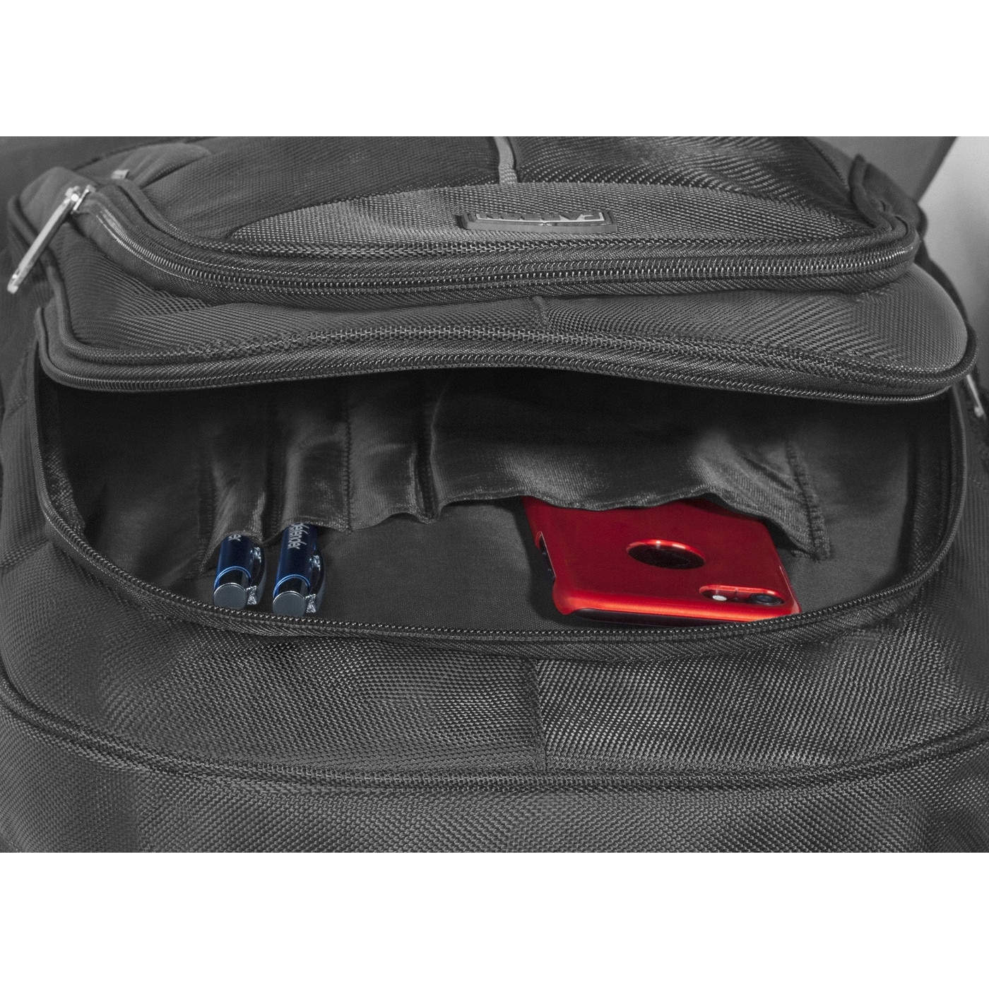 Rucsac laptop Defender Carbon 15.6", negru, poliester, impermeabil, compartimente organizator