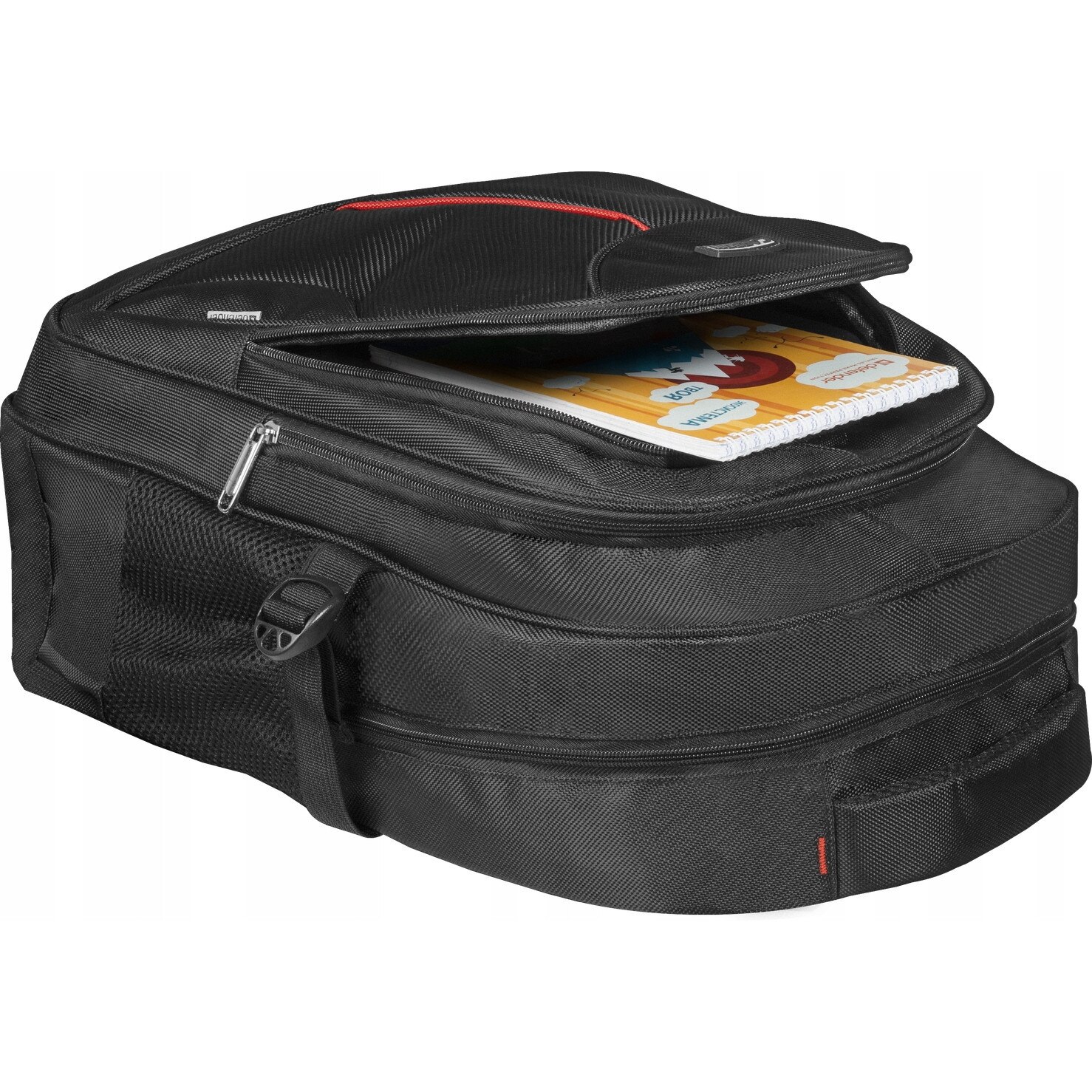 Rucsac laptop Defender Carbon 15.6", negru, poliester, impermeabil, compartimente organizator