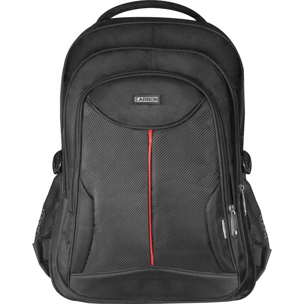 Rucsac laptop Defender Carbon 15.6", negru, poliester, impermeabil, compartimente organizator