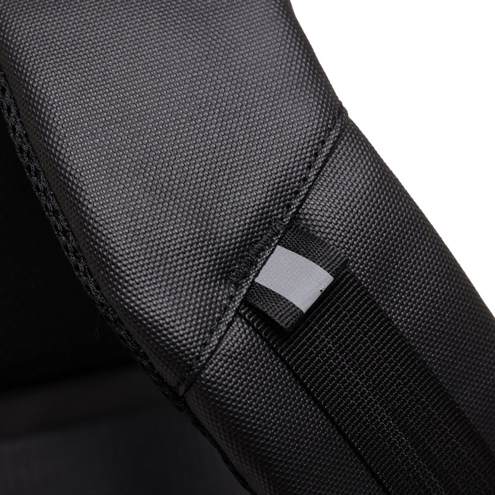 Rucsac laptop Amber, 2 compartimente pentru laptop 13" si tableta, 45x27x14cm, negru