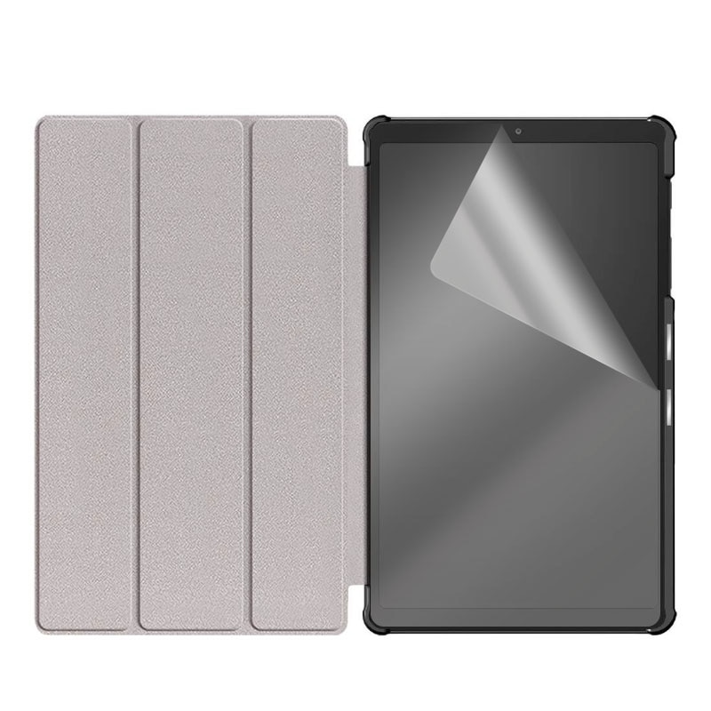 Set Husa Tableta AZIAO si Folie Silicon Huawei Mate Pad T10 /T10S (9.7inch/10.1inch), Protectie Completa 360, Hydrogel Regenerabil, Full Glue, Interior Catifea, Functie de Stand, Display Protejat, Colturi Anti-Soc, Negru