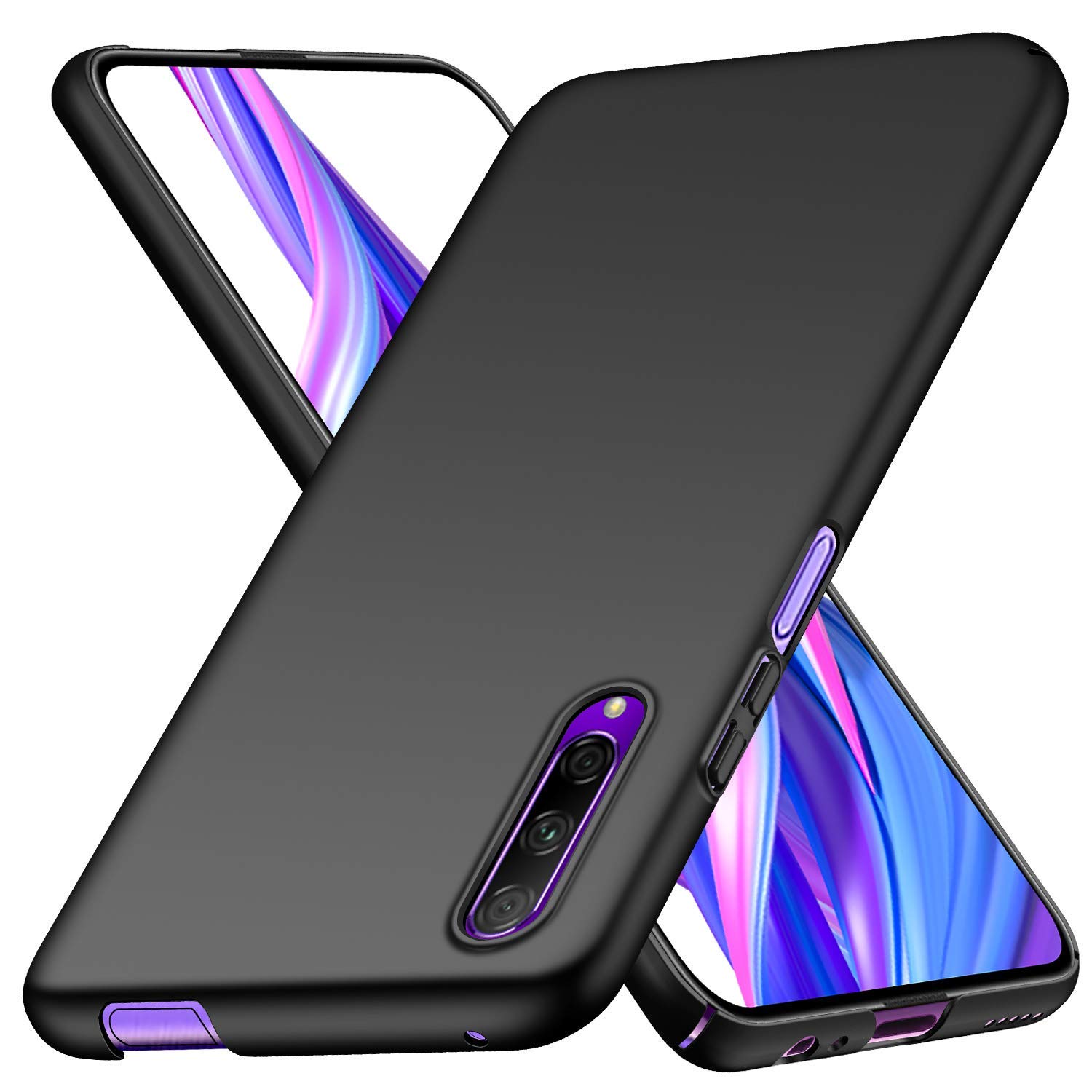 Husa pentru Huawei P Smart Pro 2019, protectie din silicon, TPU Ultra Slim, suprafata mata, Neagra Negru Carcasa