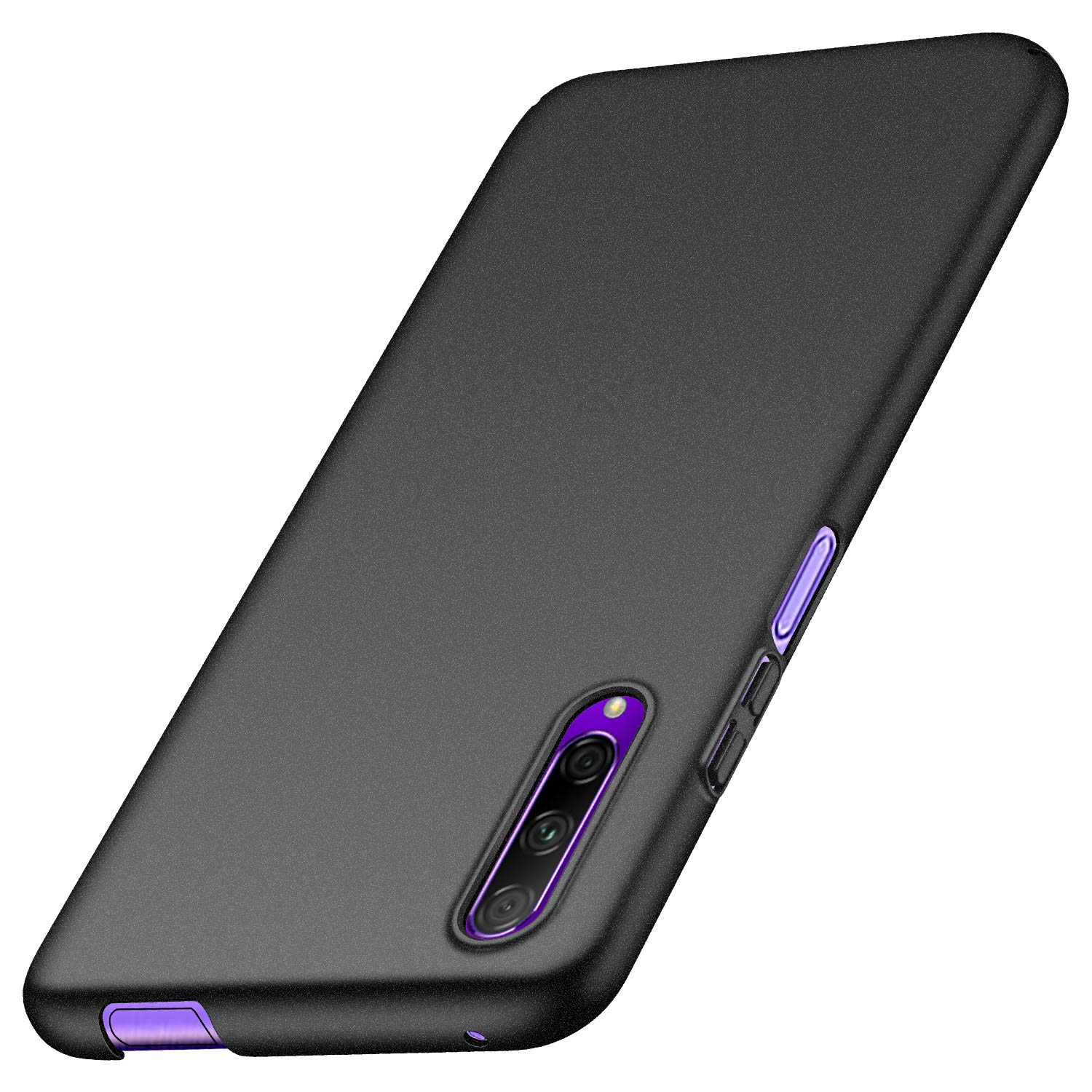 Husa pentru Huawei P Smart Pro 2019, protectie din silicon, TPU Ultra Slim, suprafata mata, Neagra Negru Carcasa