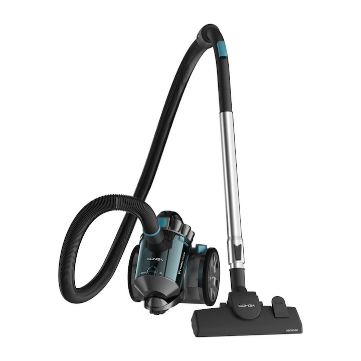 Aspirator fara sac Cecotec Conga Rockstar Multicyclonic Compact X-treme, 800 W, 2 l, negru