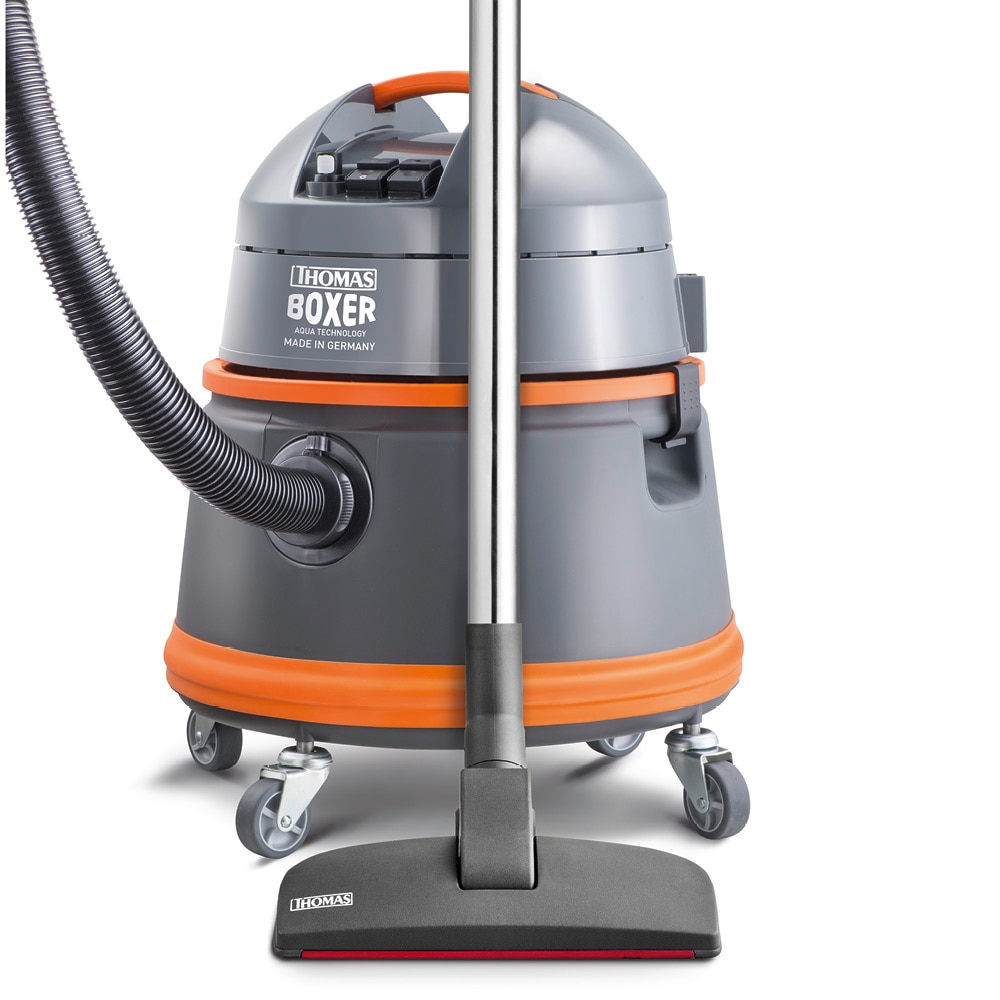 Aspirator fara sac Thomas Boxer 788119, 1400 W, sistem special cu presiune de pulverizare, Portocaliu/Gri