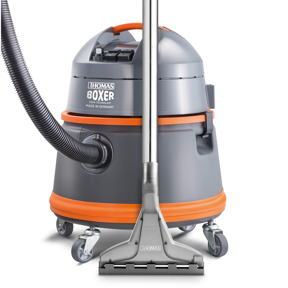 Aspirator fara sac Thomas Boxer 788119, 1400 W, sistem special cu presiune de pulverizare, Portocaliu/Gri