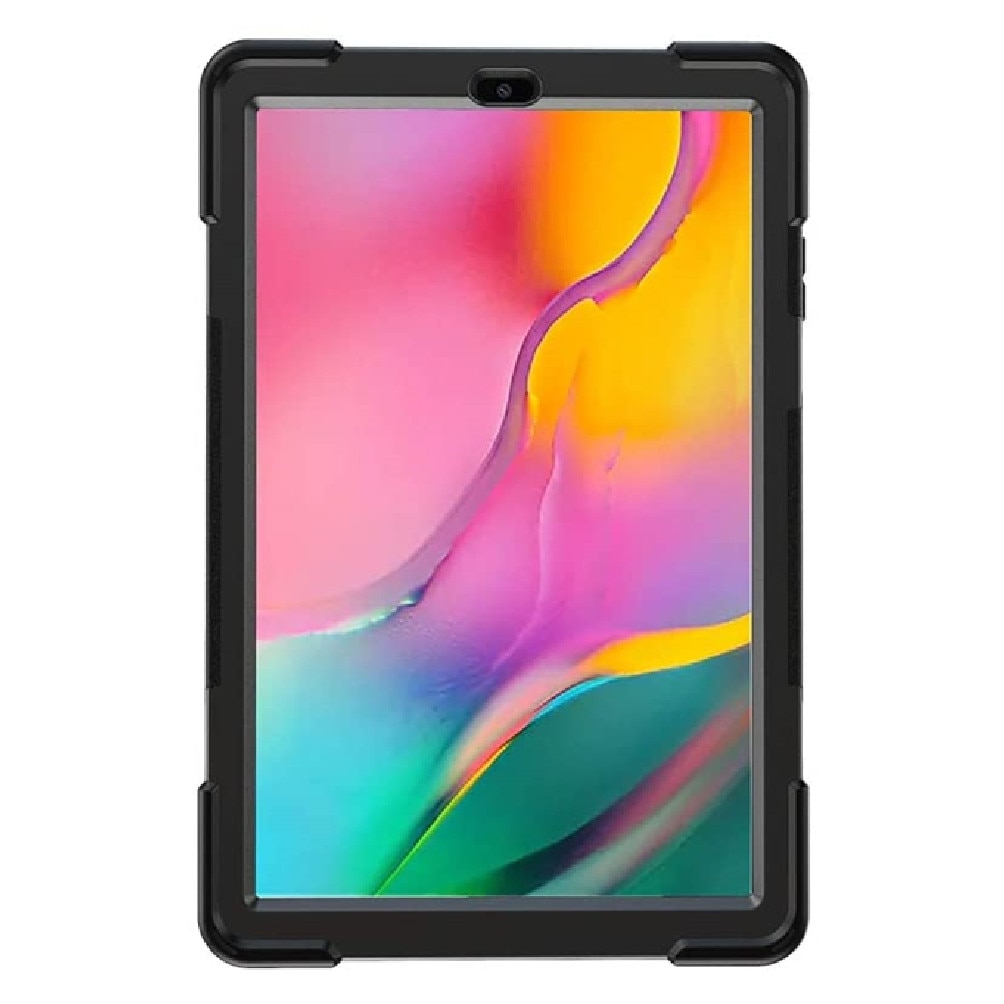Husa Shockproof Armor, Sigloo, pentru tableta Amazon Kindle Fire HD10, HD10 Plus 2021, Heavy Duty 2 In1 Hybrid Cover, cu suport smart pen, Red