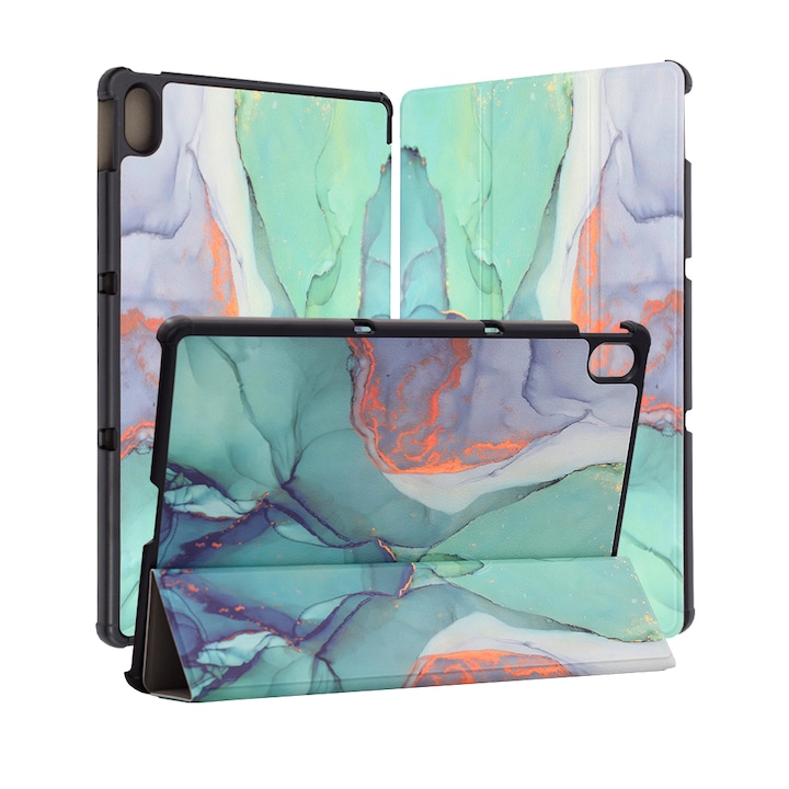 Husa Protectie pentru Lenovo Tab P11 TB J606L/TB J606F/Tab P11 Plus TB-J616F/TB-J616X, SoL Grip, F49, Nanotextil, Techsuit FoldPro, F49, Nanotextil, Lucky Green Time