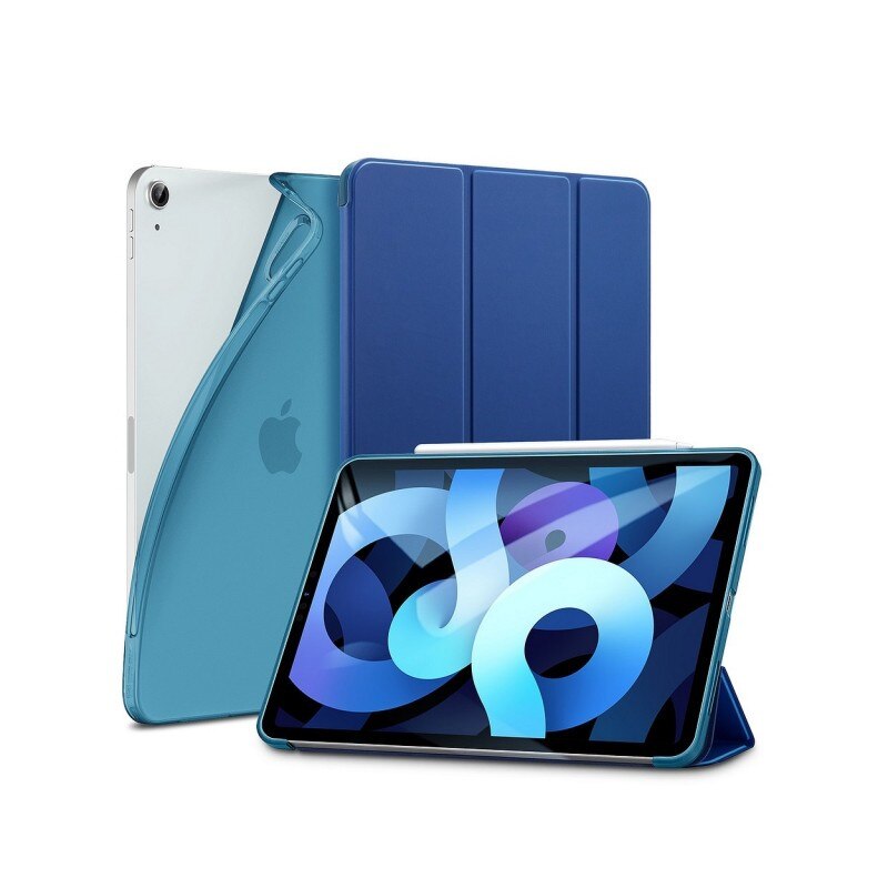 Husa Premium Esr Rebound Slim Jelly Compatibila Cu Apple Ipad Air 4 ( 2020 ), Albastru Navy