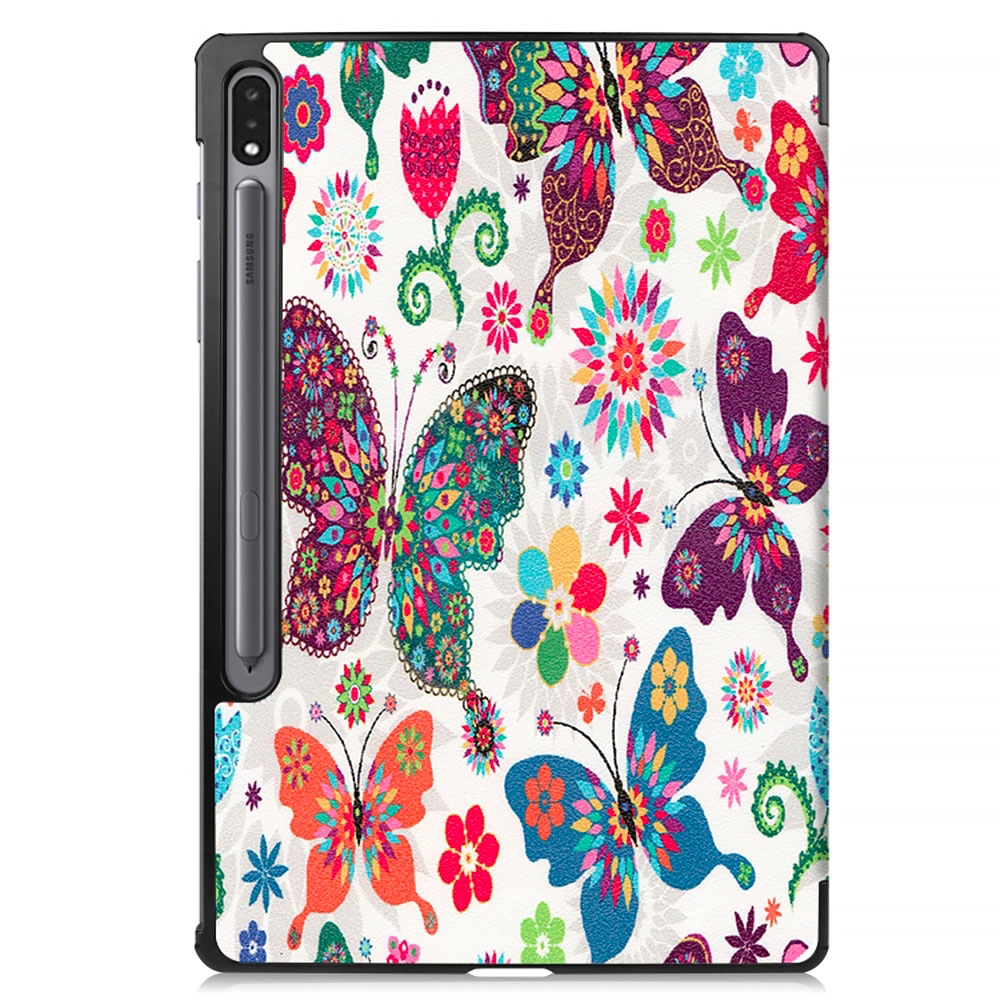Husa tableta din piele pentru Samsung Galaxy Tab S9 \ S9 FE, Protectie Completa, Butterfly design, Multicolor