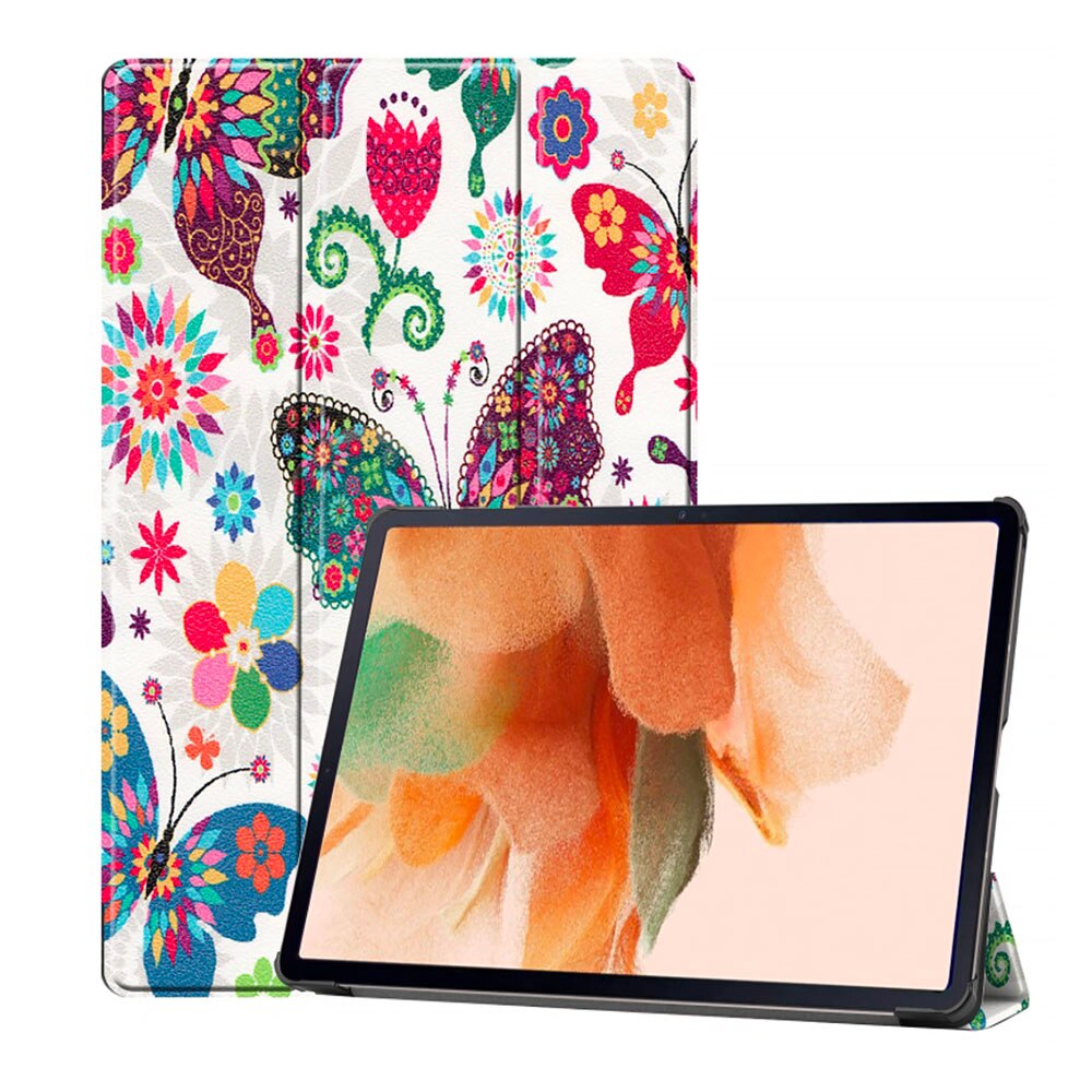 Husa tableta din piele pentru Samsung Galaxy Tab S9 \ S9 FE, Protectie Completa, Butterfly design, Multicolor