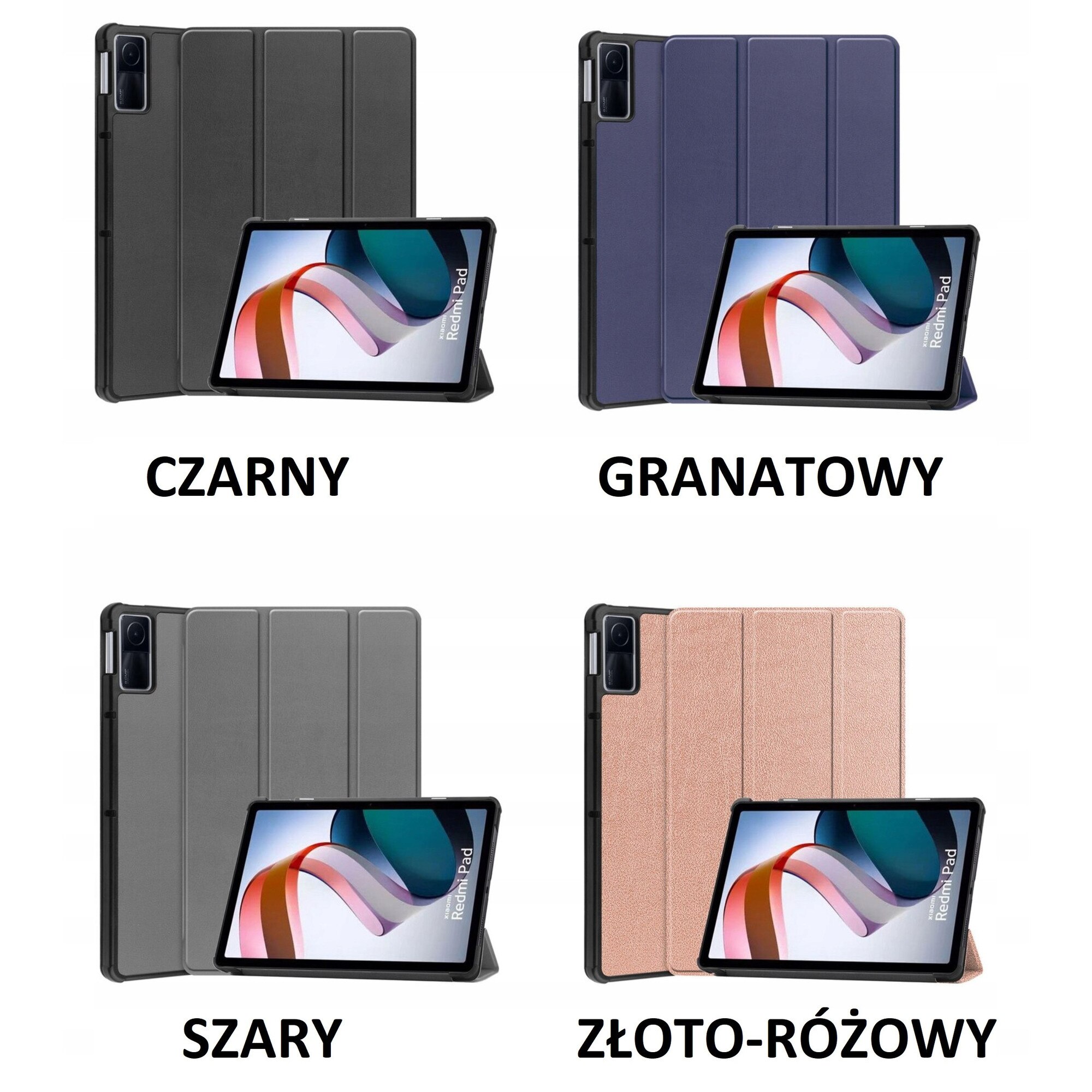 Husa tableta EtuiTab pentru Xiaomi Redmi Pad 10.6 2022, ecologica, cu suport, culoare la alegere
