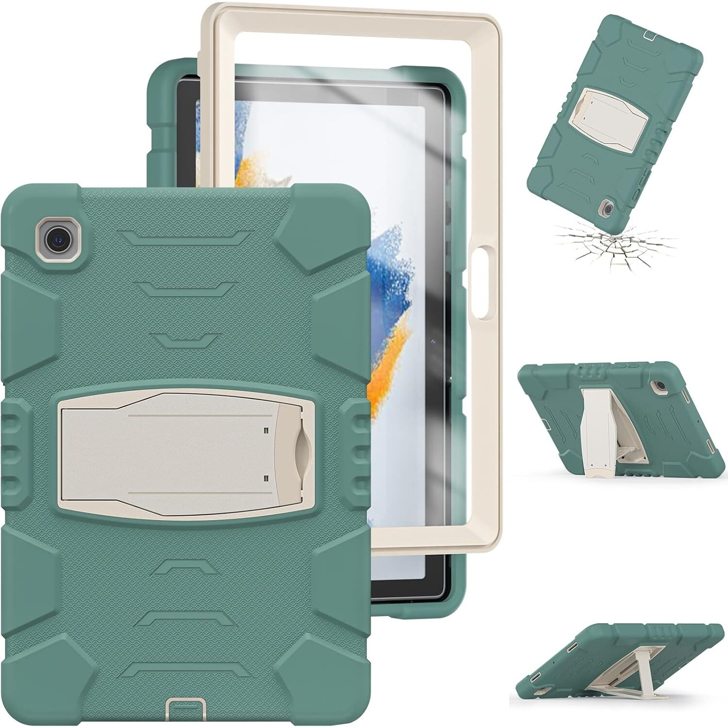 Husa pentru iPad Air 4/5 10.9 si iPad Pro 11 2018/2020/2021, cu suport, verde