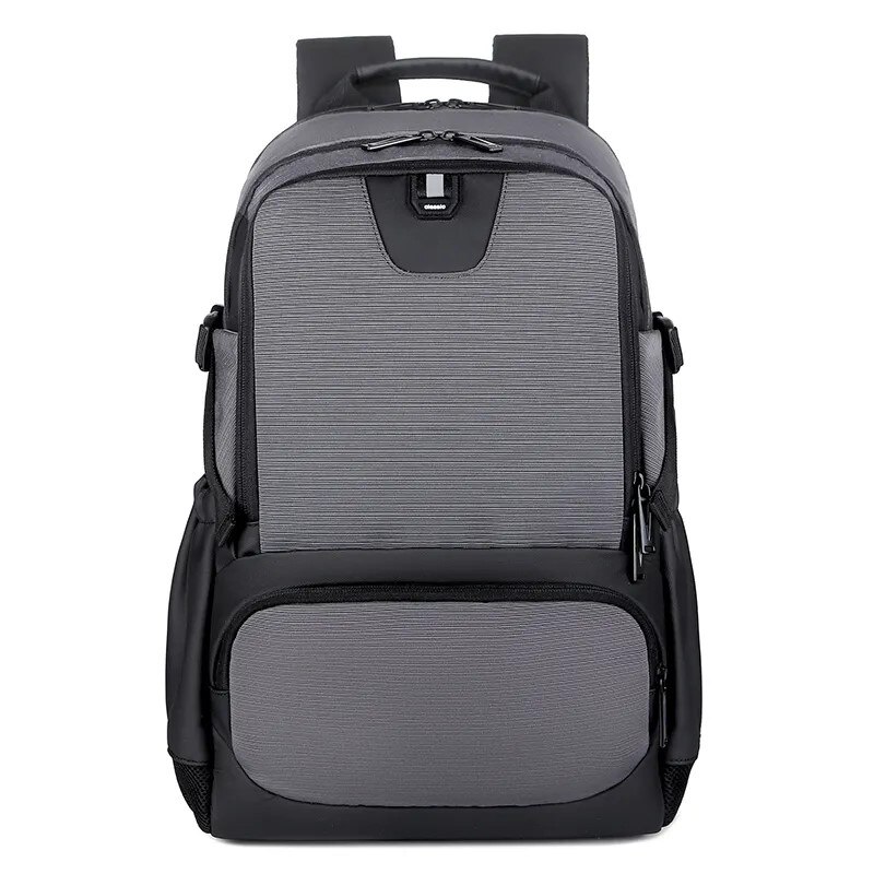 Rucsac laptop 15.6" smart casual, cu port de incarcare USB, Escalate, 46x30x22 cm, Gri