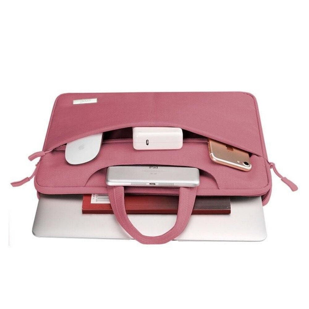 Husa protectoare pentru laptop 16.1 inch, Enforose, design subtire, multiple compartimente, culoare abanos