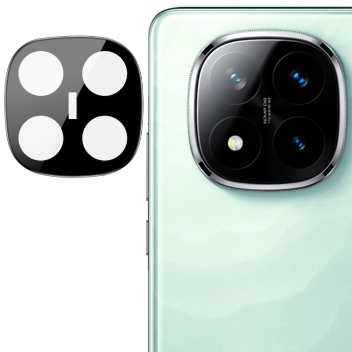 Folie pentru camera pentru Xiaomi Redmi Note 14 Pro+, Skyddar Camera Shield - Negru