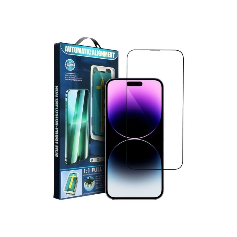 Folie Sticla Securizata Upzz Pro Compatibila Cu iPhone 14 Pro, Aplicator De Montaj Inclus