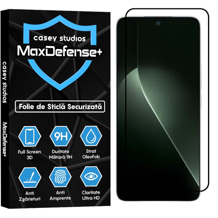 Folie Sticla CASEY STUDIOS compatibila cu Honor GT, Full Glue, Sticla Securizata, Duritate Militara, Ultra HD, Protectie Profesionala Ecran 3D, Anti Zgarieturi, Anti Socuri