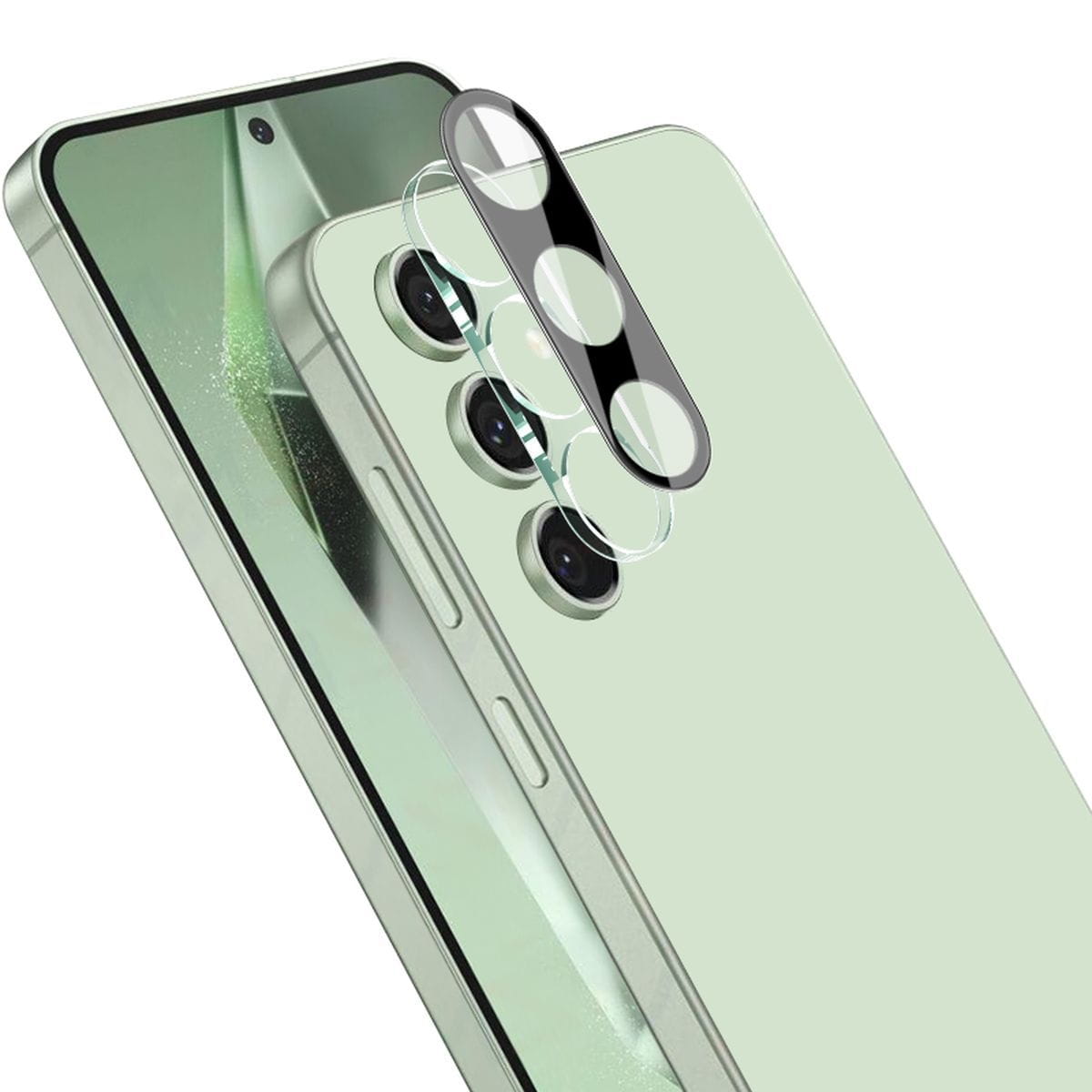 Set 2x Sticla camera photo Bizon Glass Lens pentru Galaxy S24 FE, transparenta