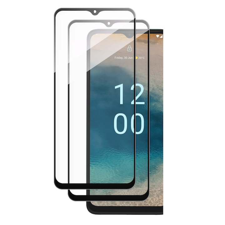 Set 2 folii protectie Case Friendly Wozinsky Full Glue Cover compatibil cu Nokia G22 Black