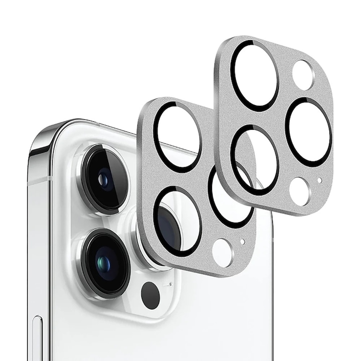 Set 2 Folii Camera Foto Compatibile cu iPhone 14 Pro/ 14 Pro Max/ 15 Pro/ 15 Pro Max/ 16 Pro/ 16 Pro Max, Calitate Premium