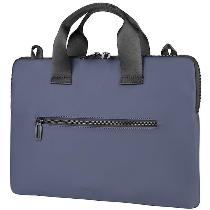 Geanta laptop Tucano, model Gommo 16", neagra, pentru laptopuri de 15,6" si 16" MacBook Pro (2021), cu curea reglabila si detasabila