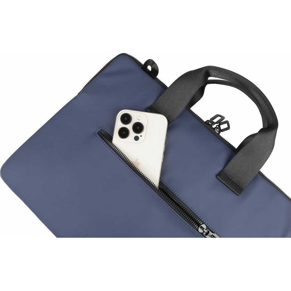 Geanta laptop Tucano, model Gommo 16", neagra, pentru laptopuri de 15,6" si 16" MacBook Pro (2021), cu curea reglabila si detasabila