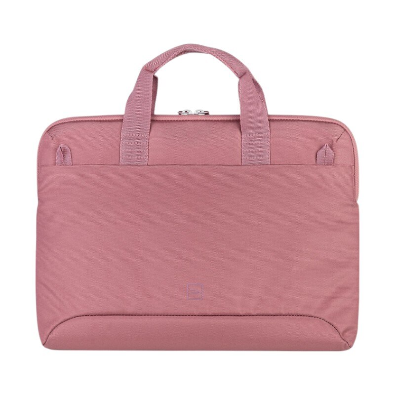 Geanta laptop Tucano Smilza Super Slim, roz, 37x27x3,5cm, cu compartiment antisoc pentru laptop