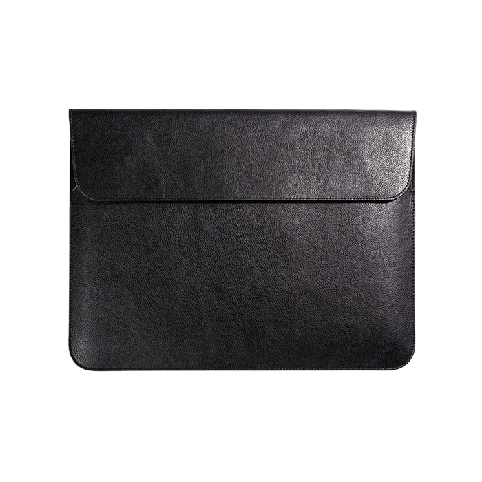 Husa laptop MacBook Air, MacBook PRO 15 inch, lucrata manual, piele naturala, negru