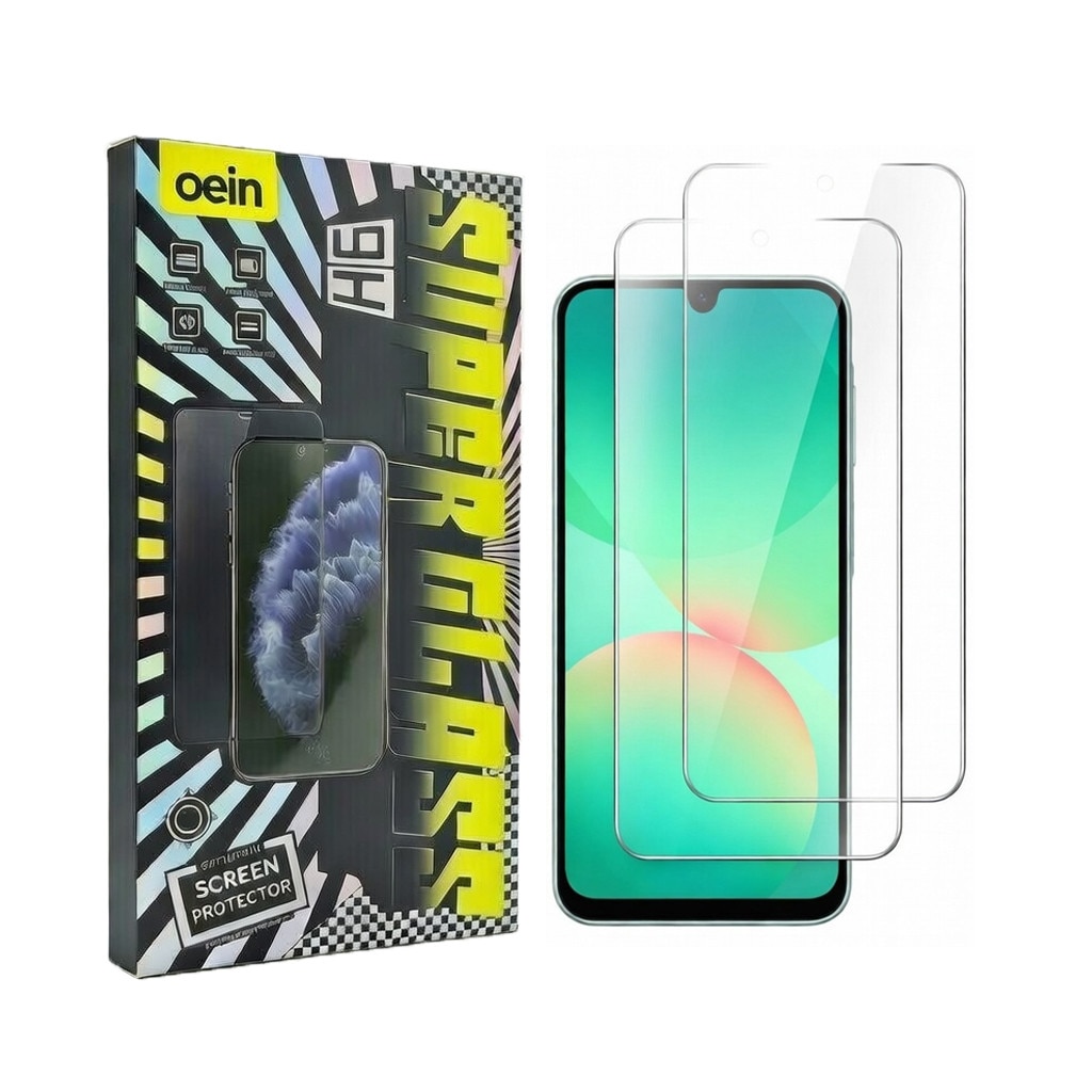 Set 2 Folii Protectie Telefoane, compatibile cu Samsung A16/A26, Sticla Temperata 9H, Transparent, 2.5D