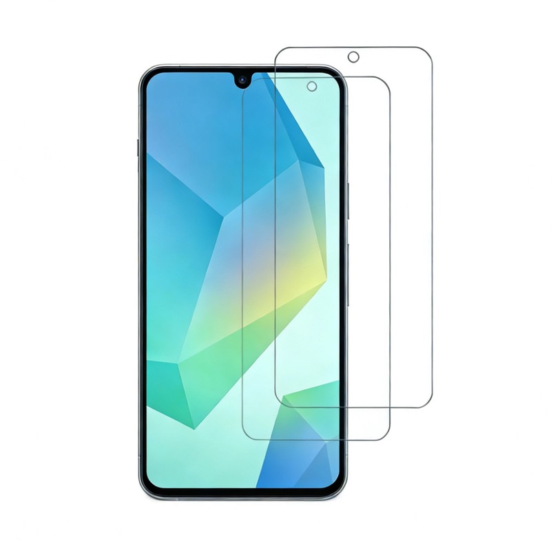 Set 2 Folii Protectie Telefoane, compatibile cu Samsung A16/A26, Sticla Temperata 9H, Transparent, 2.5D