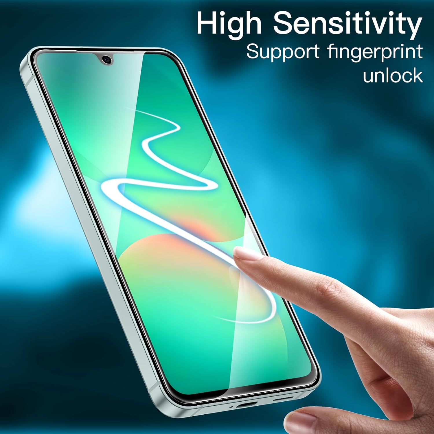 Set 2 Folii Protectie Telefoane, compatibile cu Samsung A16/A26, Sticla Temperata 9H, Transparent, 2.5D