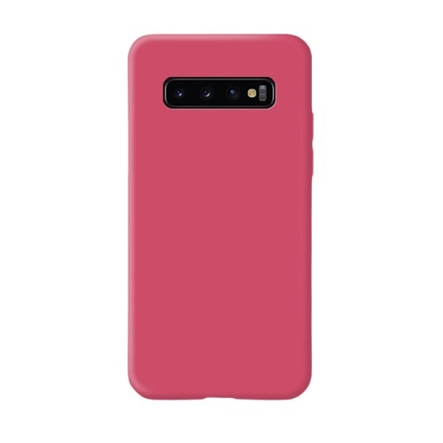 Husa protectie Flippy compatibila cu Samsung Galaxy S10 Liquid Silicone Case Fuchsia