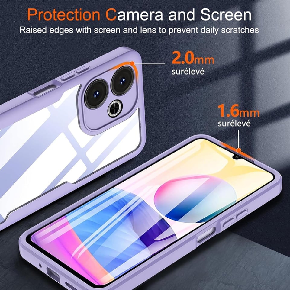 Husa + Folie pentru Xiaomi Redmi Note 14 Pro+ 5G / Redmi Note 14 Pro 5G / Poco X7, SKYDDAR INNOVATION, [Pachet 360°] ColorVerse, set cu sticker, Negru