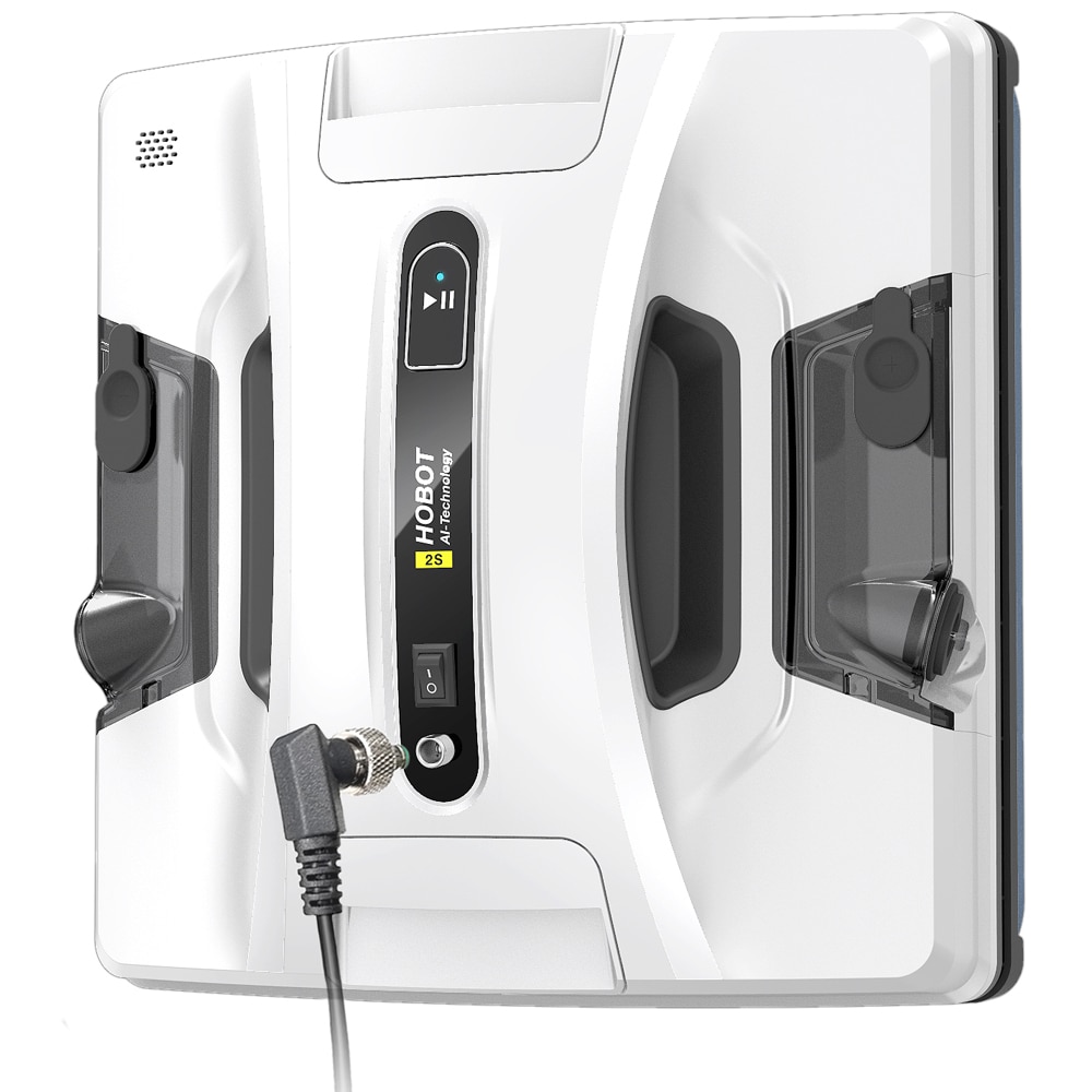 Robot curatare geamuri cu 2 pulverizatoare, HOBOT 2S, Bluetooth, UPS incorporat, Wi-Fi
