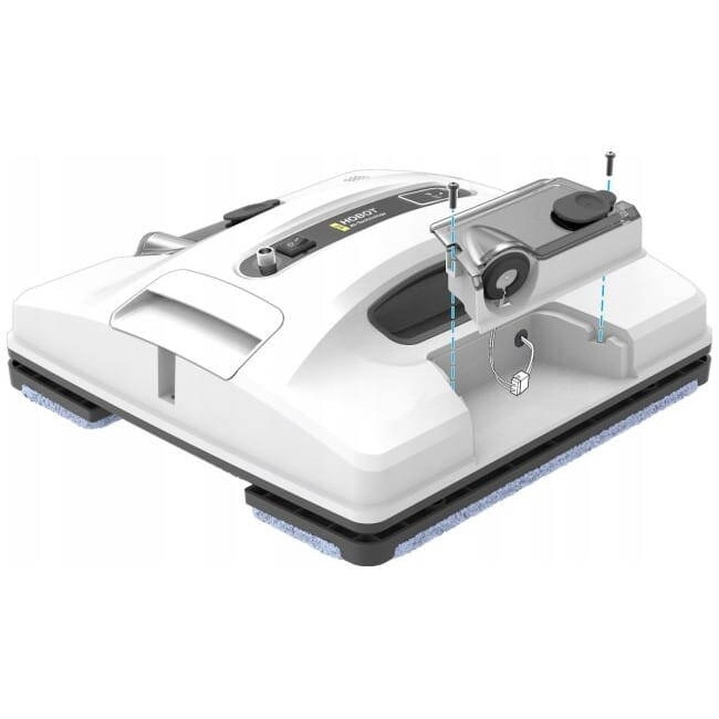 Robot curatare geamuri cu 2 pulverizatoare, HOBOT 2S, Bluetooth, UPS incorporat, Wi-Fi