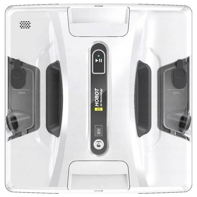 Robot curatare geamuri cu 2 pulverizatoare, HOBOT 2S, Bluetooth, UPS incorporat, Wi-Fi