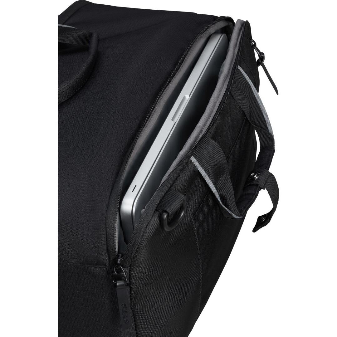 Geanta laptop American Tourister Take2Cabin 15,6", neagra, 400x250x200mm