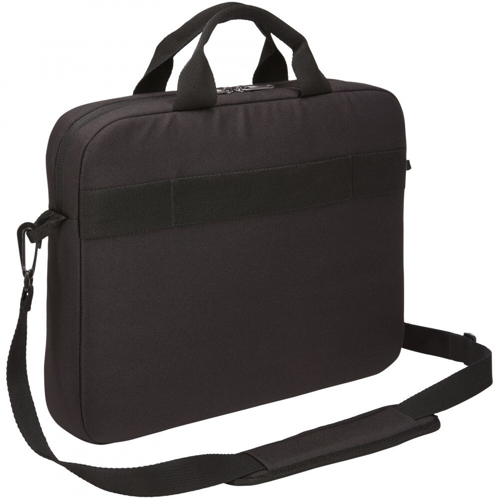 Geanta laptop si tableta, 21MAR1010, 37x29x7 cm, 14 inch, Case Logic by AleXer, Poliester, Negru, breloc inclus