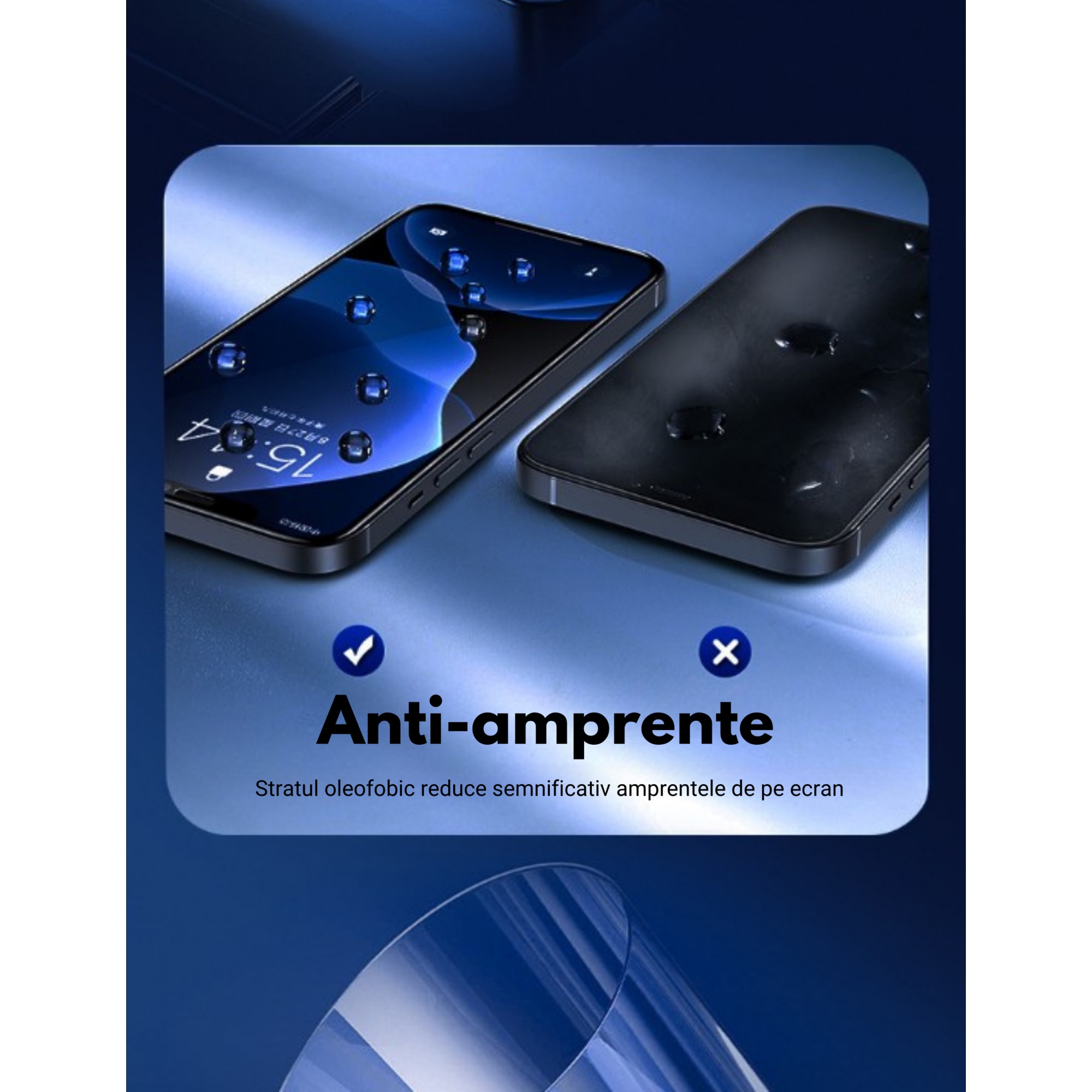Pachet promo: Set 2 bucati Folie de Sticla Compatibila Apple iPhone 15 Pro cu Dispozitiv Aplicator pentru Potrivire Usoara si Instalare Rapida, Protectie Ecran Telefon Duritate 9H, Transparent + Set 2 bucati Folie de Sticla Compatibila Apple iPhone 15 Pro pentru Dispozitiv Aplicator, Protectie Ecran Telefon Duritate 9H, Transparent