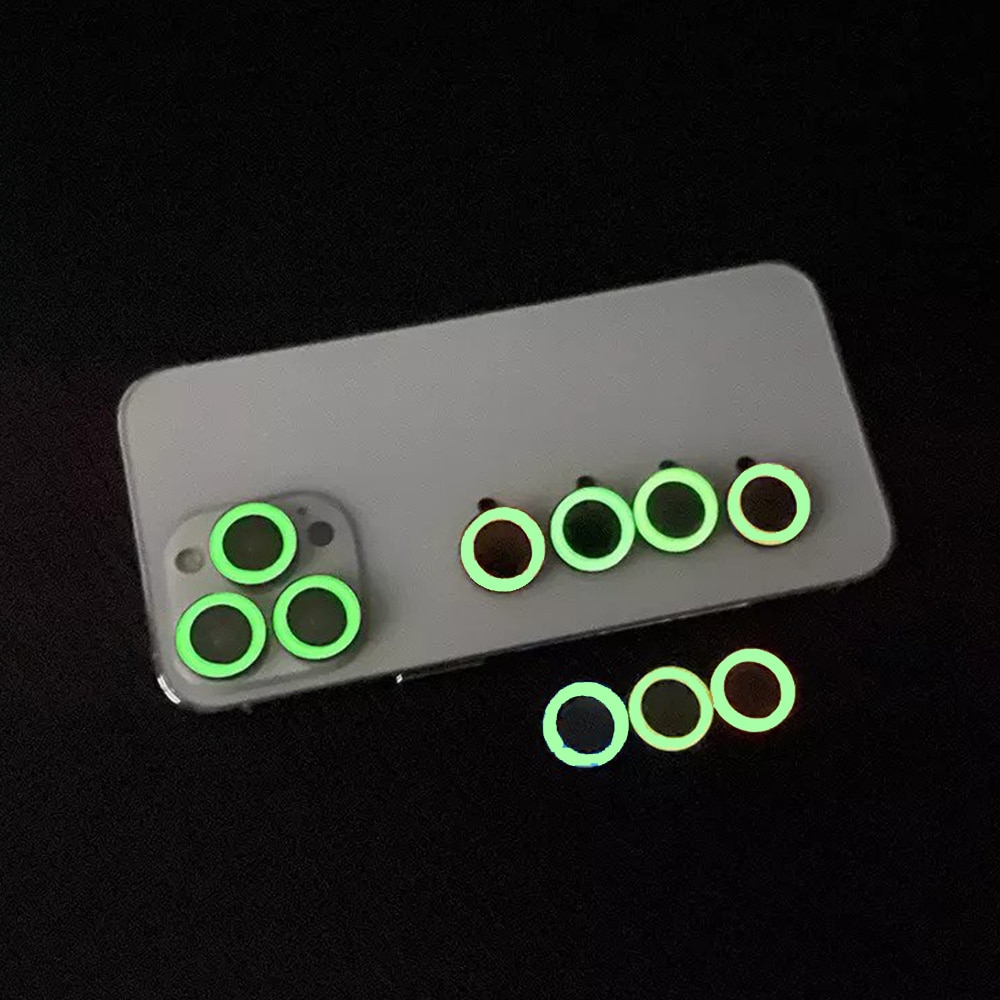 Folie Protectie Camera Foto, Compatibila cu Apple iPhone 13 Pro Max, Glow in The Dark, Transparenta