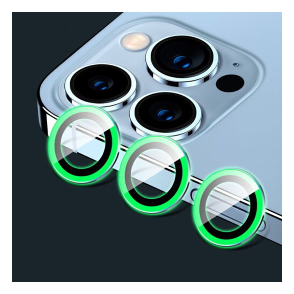 Folie Protectie Camera Foto, Compatibila cu Apple iPhone 13 Pro Max, Glow in The Dark, Transparenta