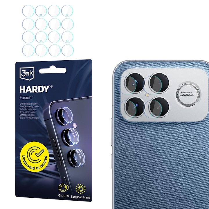 4x Protectie din sticla pentru obiectivul aparatului foto pentru Poco F8 Ultra - 3mk HARDY® Fusion Lens Protection™