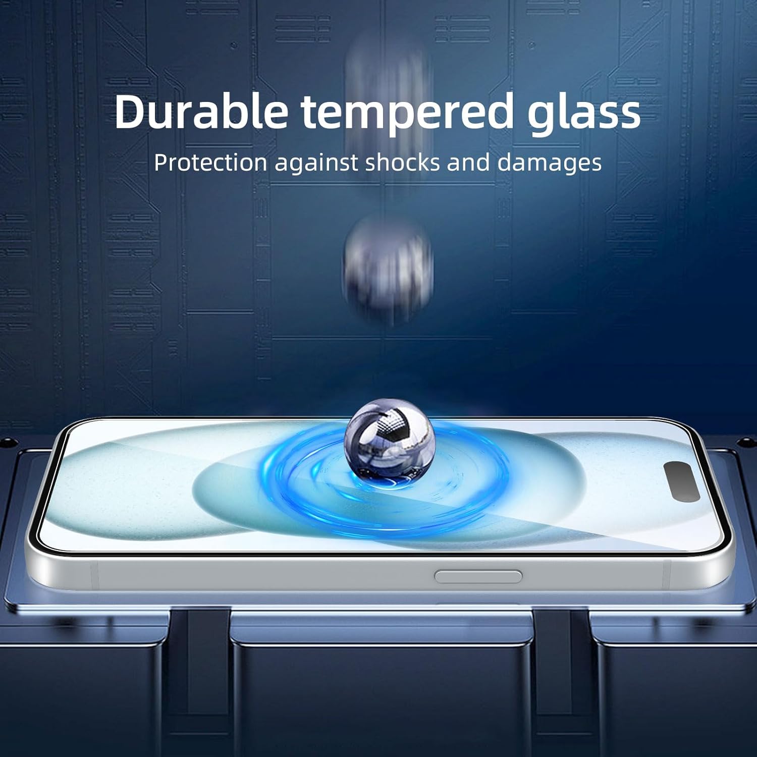 Folie protectie telefon, Sticla securizata, 9H, Pentru iPhone 15 Pro, Transparent