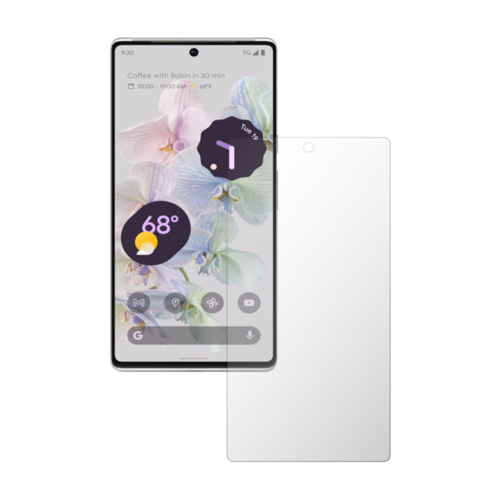 Set 4X Folie Protectie Ecran Folie24, pentru Google Pixel 6 Pro, 2X Ultra-Clear + 2X Mate, Acoperire Full-Display si Case-Friendly, Adezive, Flexibile cu Auto Regenerare