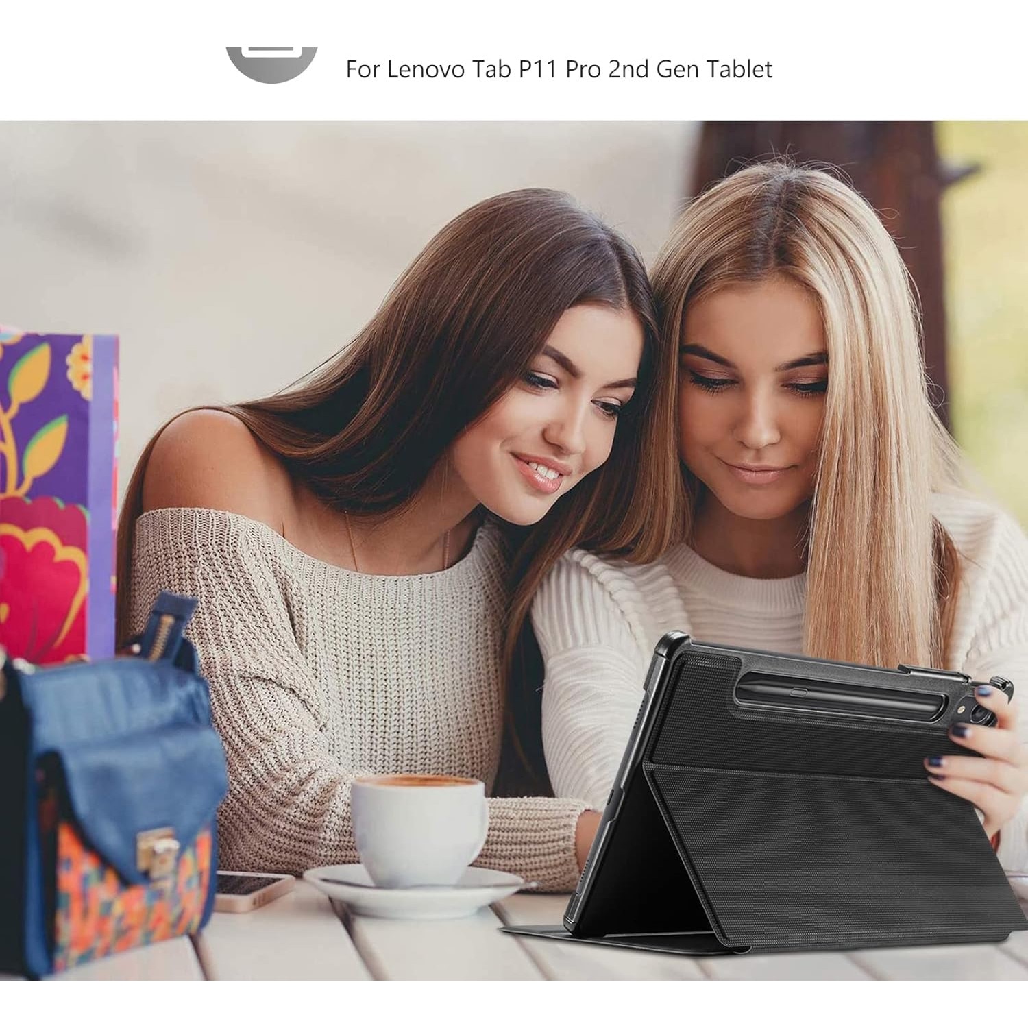 Husa Slim Sigloo, Smart Cover, Trifold, pentru Lenovo Tab P11 Pro( 2nd Gen), (TB-132FU/TB-138FU), 11.2", Good Night